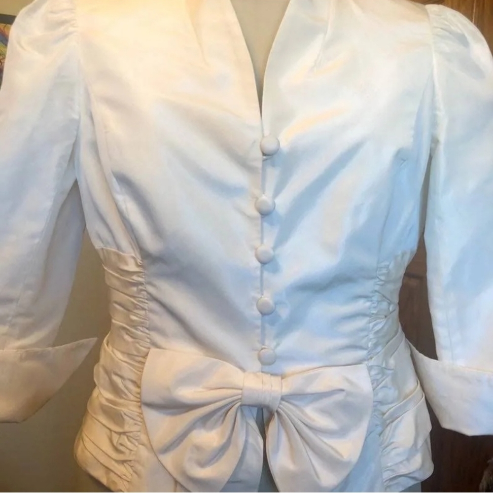 NWT Rickie Freeman Teri Jon silk jacket